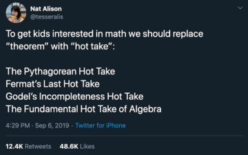 Theorem to Hot Take