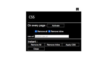 Remove css from website