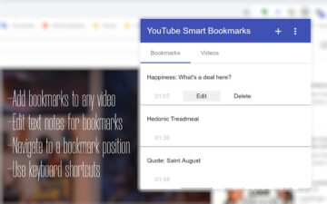 Smart Bookmarks for YouTube: Productivity Up
