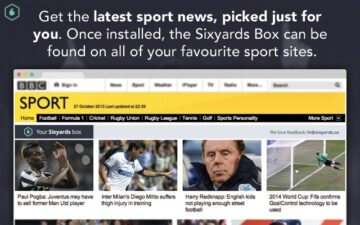Sixyards: personalised sport news