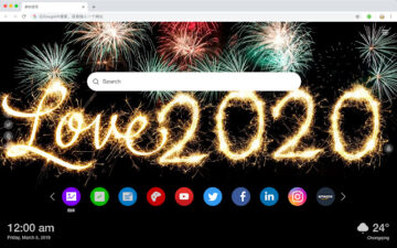 2020 New Year New Tab Theme HD