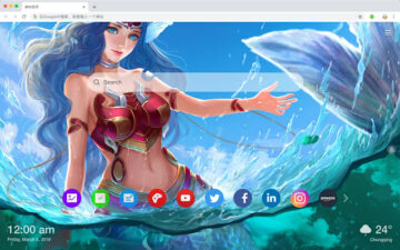 Mermaid New Tab Page Top Wallpapers Themes