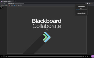 Blackboard Collab - Playback Speeder