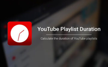 YouTube Playlist Duration