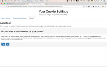 Privacy friendly Cookie settings