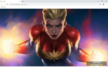 Captain Marvel New Tab Theme