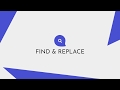 Find & Replace for Text Editing