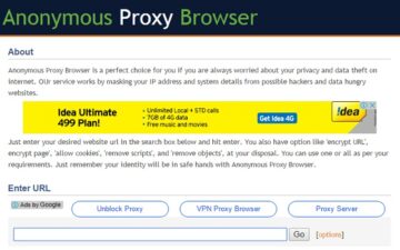Anonymous Proxy Browser