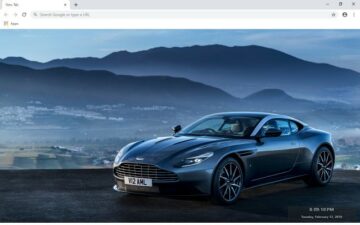 Aston Martin DB11 V8 New Tab Theme