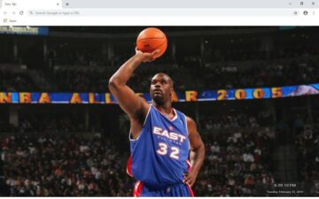 Shaquille O'Neal New Tab Theme