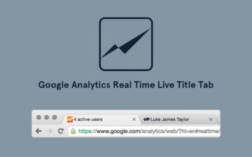 Google Analytics Real Time Live Tab Title