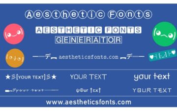 Aesthetic Fonts - Aesthetic Fonts Generator