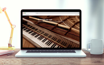Pianos New Tab Music Theme
