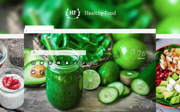 Healthy Food HD Wallpaper New Tab Theme