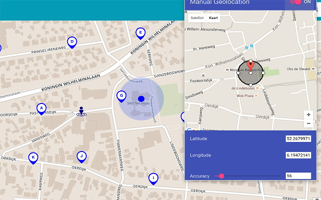 Manual Geolocation — Browser addons — Google Chrome extensions