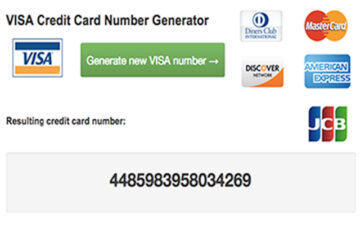 Credit Cards Number