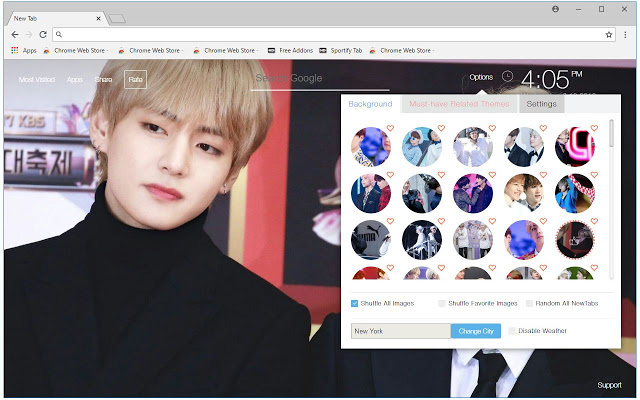 Bts V Suga Wallpaper Newtab Freeaddon Com Browser Addons Google Chrome Extensions