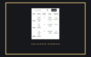 Thai league schedule