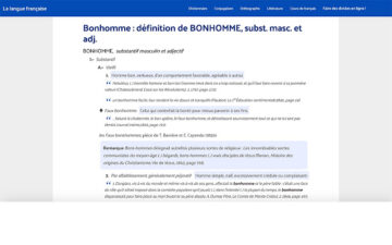 Dictionnaire : définitions mots français