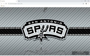 San Antonio Spurs New Tab Theme