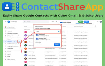 Contact Share App: Share Google Contacts