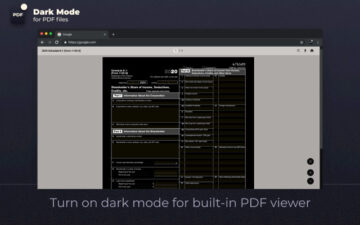Dark mode for PDF files