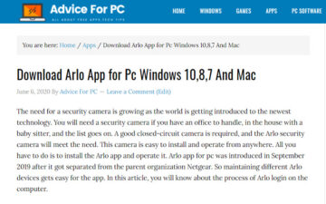 Download Arlo App for PC & Mac, Windows