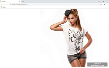 Beyonce Knowles New Tab Theme