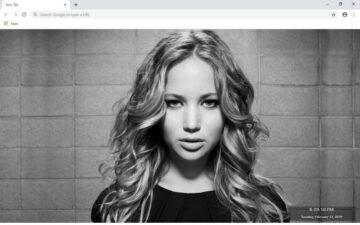 Jennifer Lawrence New Tab Theme