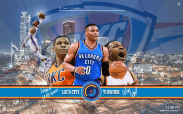 OKC Thunder NBA HD Wallpaper New Tab Theme