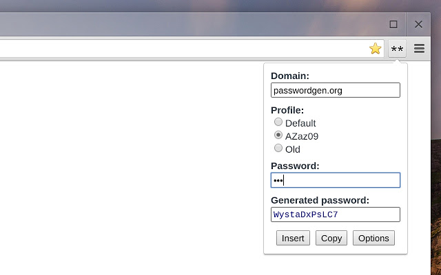 strong password generator chrome extension