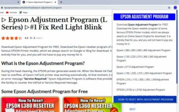 ▷ EPSON Adjustment Program