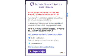 Twitch Channel Points Auto Redeem