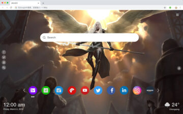 Slash Angemon Popular New Tab Page HD Theme