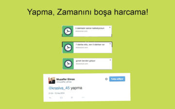 yapma - zamanını boşa harcama