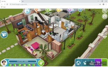The Sims FreePlay New Tab Theme