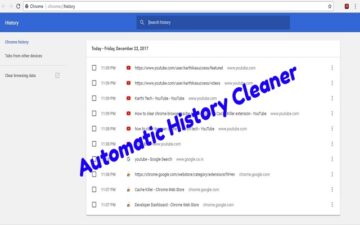 Chrome History Cleaner