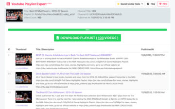 uExport - Export Youtube Playlist