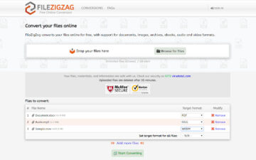 FileZigZag - Online Free Converter