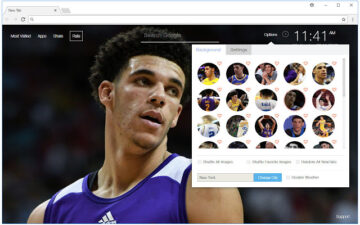 NBA Lonzo Ball Backgrounds HD Custom New Tab