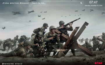 Сal of duty WWII Wallpaper for New Tab