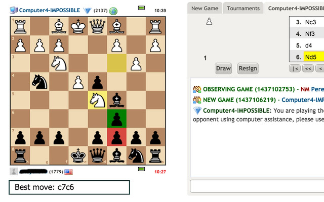 next best move chess bot
