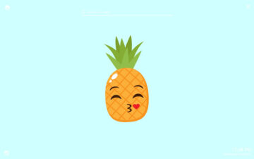 Funny Pineapple Emoji HD Wallpapers New Tab