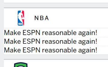 Make ESPN Reasonable Again