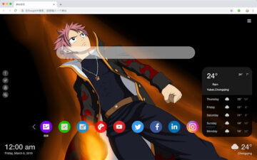 "Fairy Tail" New Tab Page HD Top Theme