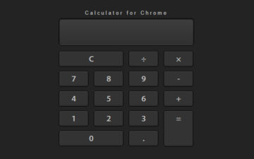 Calculator for Chrome