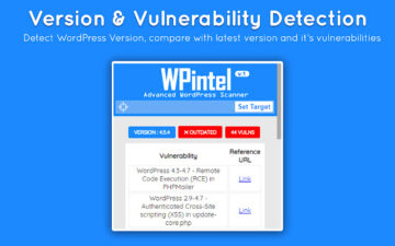 WPintel - WordPress Vulnerability Scanner