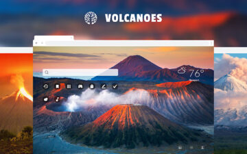 Volcanoes HD Wallpaper New Tab Theme