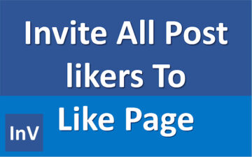 Invite All Post likers Like Fan Page