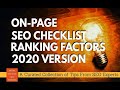 On-Page SEO Checklist, Ranking Factors & Tips